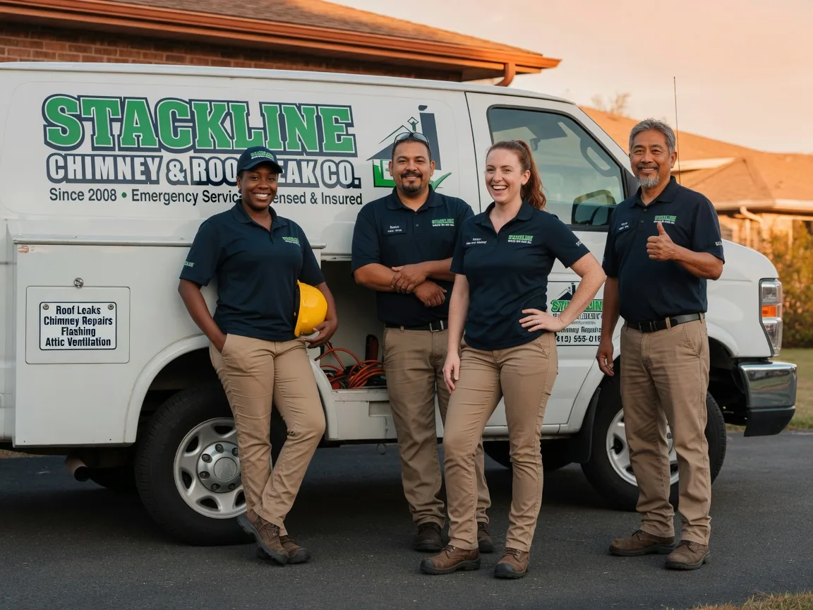 Chimney flashing repair company in Glasford, IL